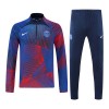 Tréninkový Mikina Paris Saint-Germain Quarter Zip 2022-23 Modrá Červená pro Muži